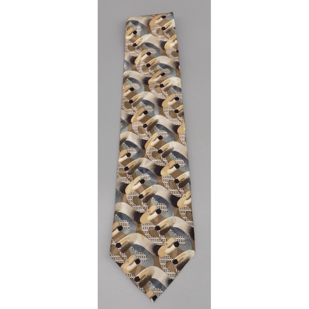 Martin Wong Screenplay 100% Silk Tie 57 Inches Abstract Design USA Necktie